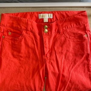 Michael Michael kors red straight leg pants sz 6